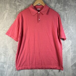 Malo Shirt Mens Size 52 Pink Polo Made In Italy Minimalist Luxury